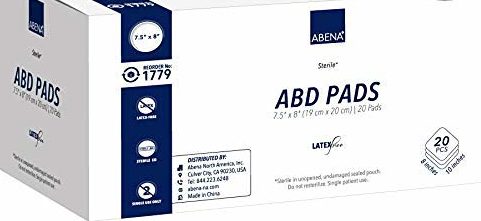 ABD Pad Sterile 7.5″ X 8″ Bx 20ea – ProvidaCare